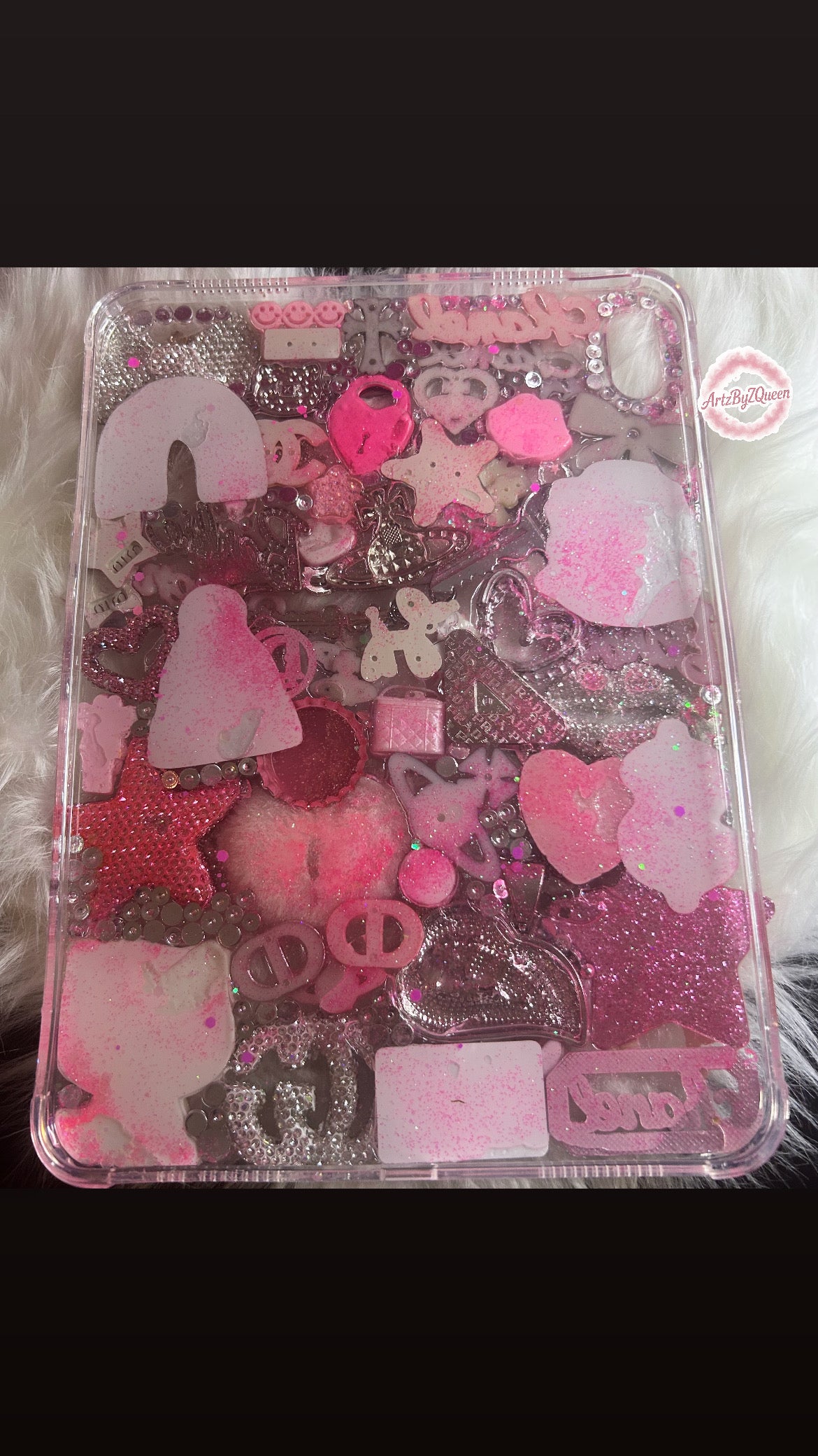 💗 Barbie Girl Bedazzled iPad Case – Ready To Ship 💎✨