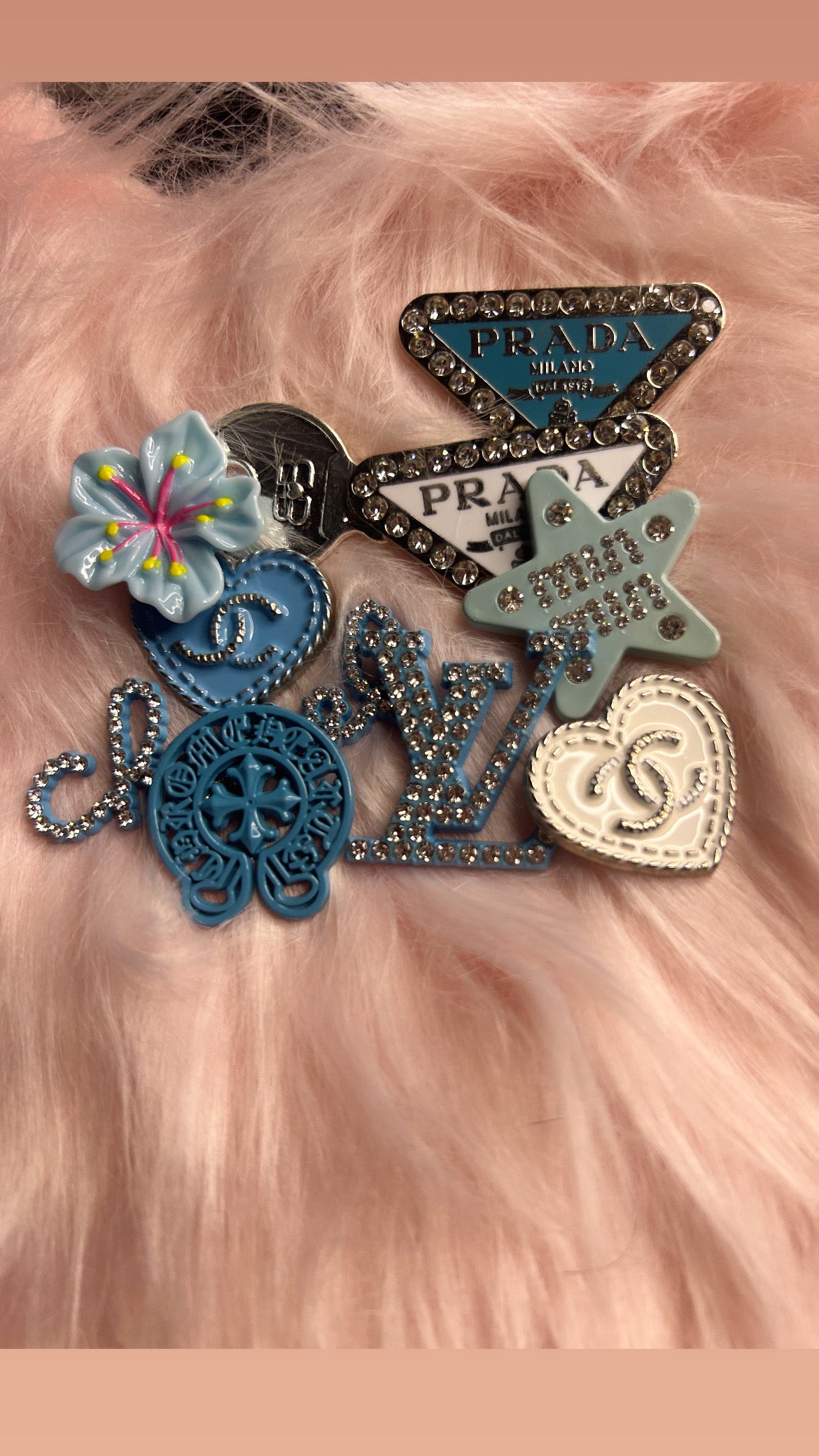 💎 Luxury Blue & Silver Charm Set 💎
