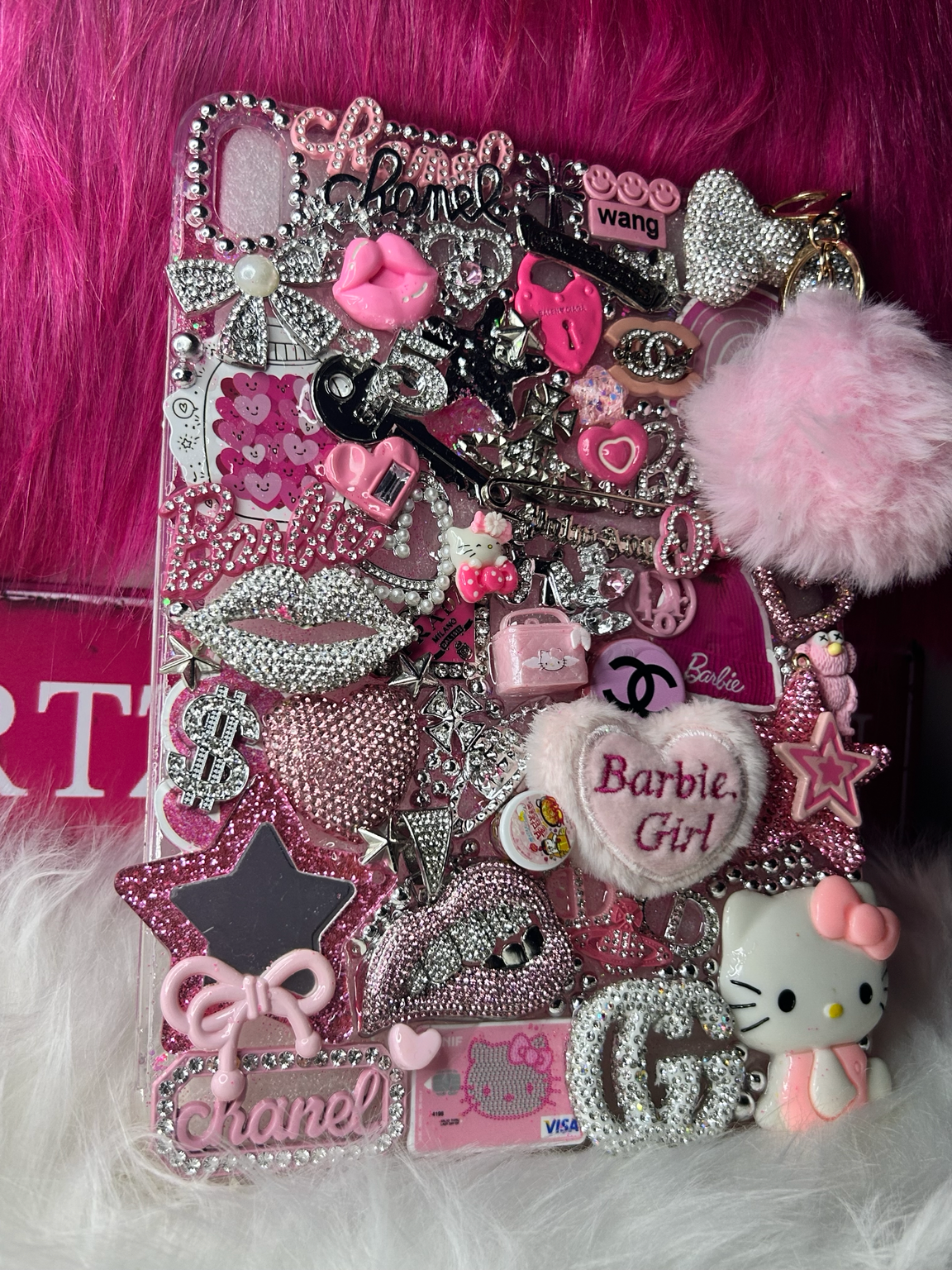 💗 Barbie Girl Bedazzled iPad Case  – Ready To Ship 💎✨