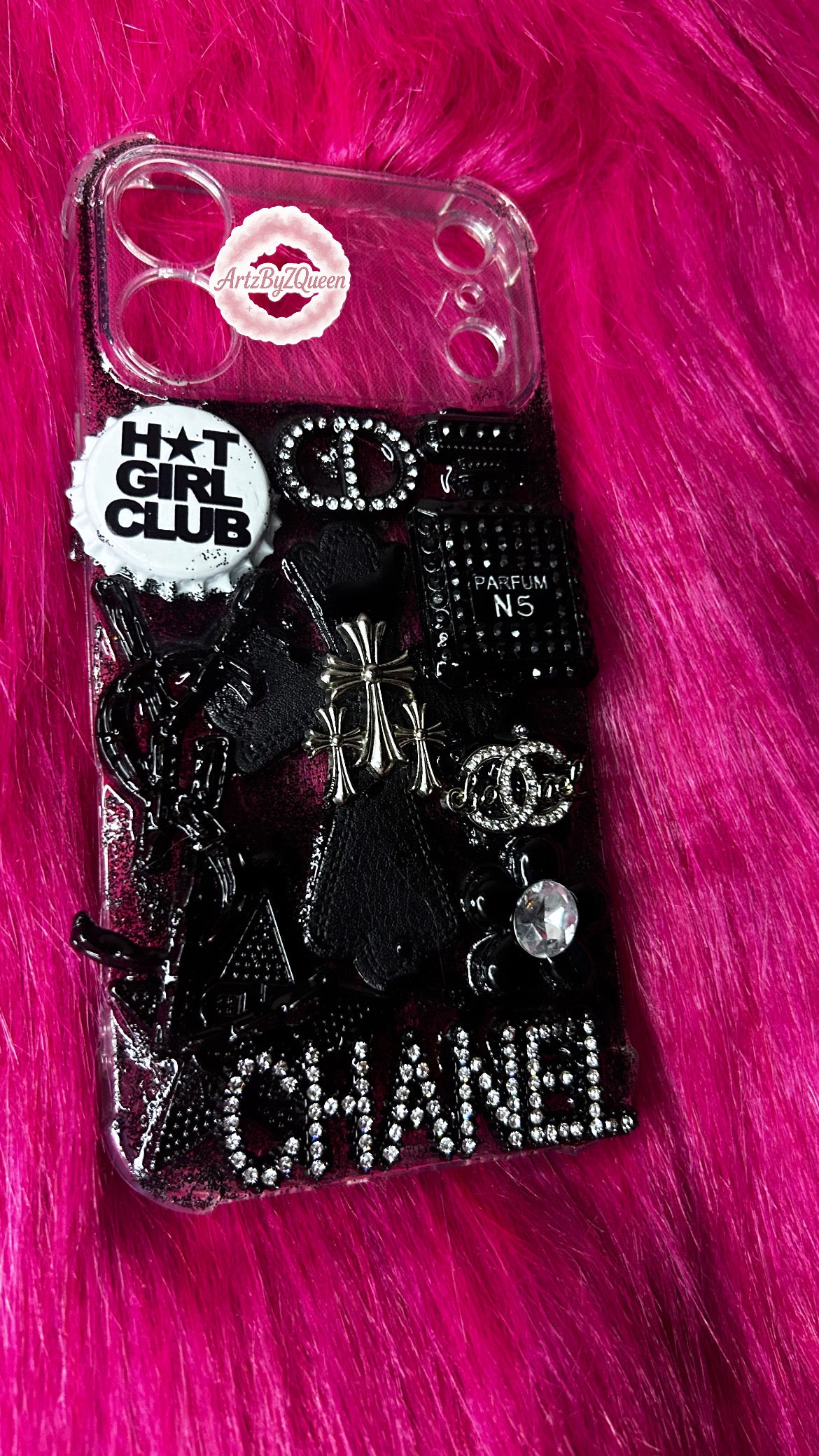 🖤 Black Luxury Bedazzled Case