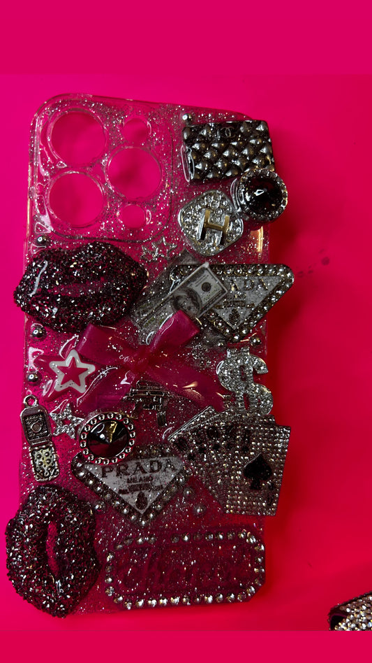 Pink Glam Bedazzled Case – iPhone 16 Pro Max (Ready to Ship)