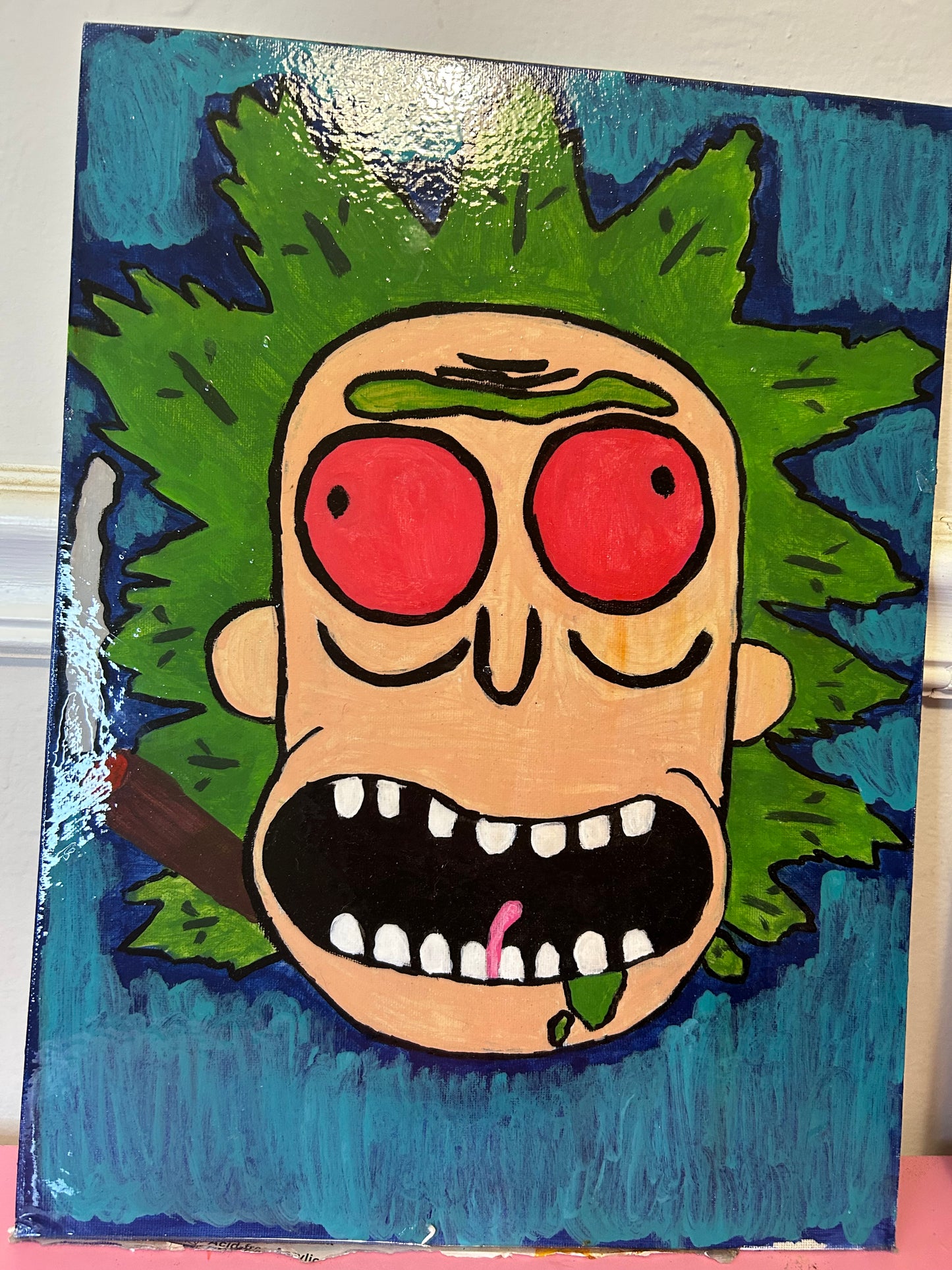 Stoned Rick Painting