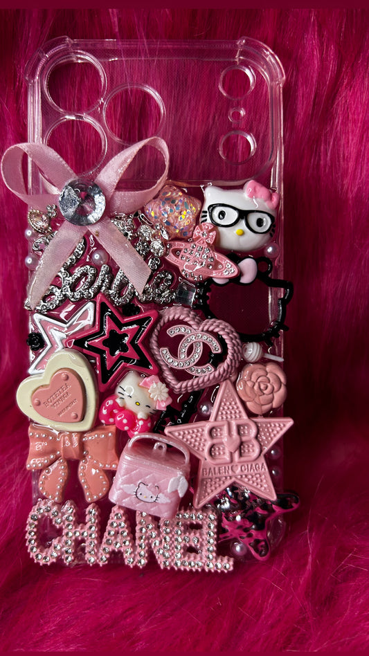 iPhone 17 Pro Max Bedazzled “Barbie Babe” Case (Ready to Ship) 🎀