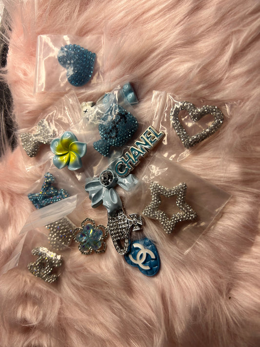 Blue & Silver Luxury Charm Bundle (15 Pieces)