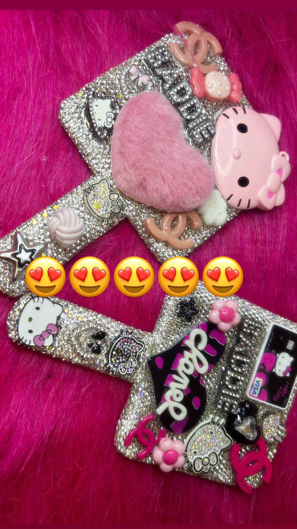 💖 Custom Freestyle Bedazzled Hello Kitty Mirror 💖
(Read Description)